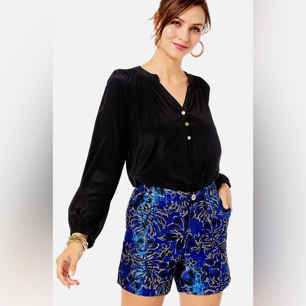 NWT Lilly Pulitzer Blue Grotto Callahan High Rise Shorts